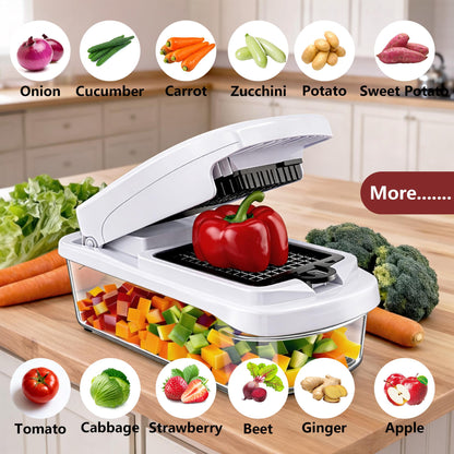 Multifunction Vegetable Chopper, Food Slicer, Dicer & Grater Tool