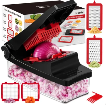 Multifunction Vegetable Chopper, Food Slicer, Dicer & Grater Tool