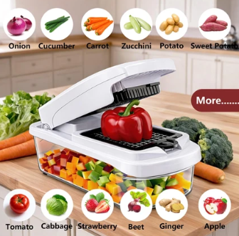 Snofrid Multifunction Vegetable Chopper, Kitchen Slicer, Dicer & Grater