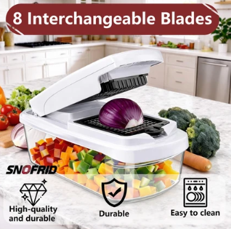 Snofrid Multifunction Vegetable Chopper, Kitchen Slicer, Dicer & Grater