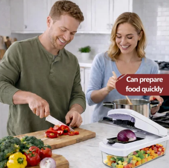 Snofrid Multifunction Vegetable Chopper, Kitchen Slicer, Dicer & Grater
